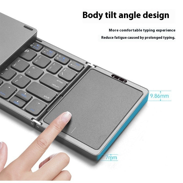 Three Folding Wireless Bluetooth Keyboard